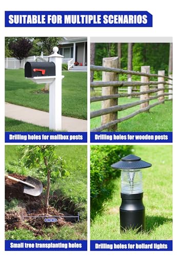 Wild Badger Power 40V Cordless Electric Earth Auger Post Hole Digger Kit | 8-in by 31-in brushless auger with 66 ft-lb torque, 2 speeds, reverse and anti-kickback; 4.0Ah battery and charger included.