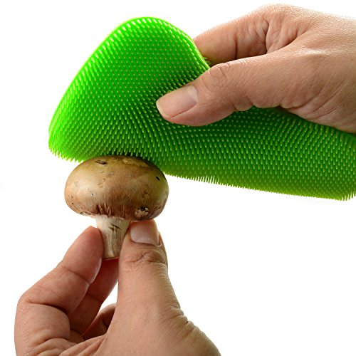 Norpro Silicone Bowtie Dish Brush - color: Green