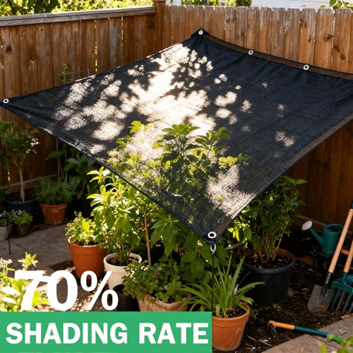 Shade Cloth -for Garden Plants,60-70% Sunblock Shade Neting -for Outdoor Garden Bed Neting Mesh Pergola Patio Lawn Sun Cloth - for Dog Kennel Cover Chicken Coop - size: 3'x6'