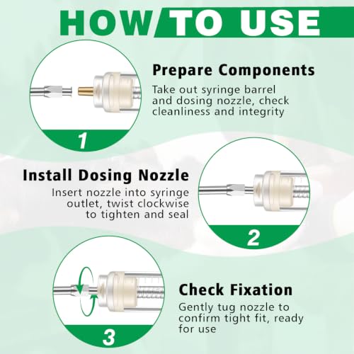 Threlaco 10ml 2 Pcs Drench Gun for Goats, Sheep & Cattle, Green | Reusable Small Goat Drench Syringe, Adjustable Veterinary Medicine Feeding Syringe, Continuous Dosing for Livestock, Horse - color: Green, size: 10ml