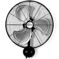 Hurricane Pro High Velocity Oscillating Wall Fan, 3 Speeds, Black, 20in | Metal - Wall Mount Corded Electric Air Cooling Unit w/ Powerful 4500 CFM Airflow for Home, Garage, Gym, Workshop & Greenhouse - style: 20" Pro Series