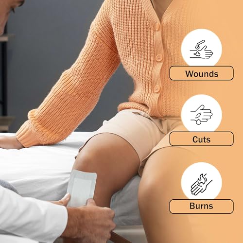 Bordered Gauze Island Dressing 6x6-25 Large Adhesive Bandages for Wound Protection - Good for Hospitals, Medical Facilities, First Aid Kits, and More - style: 6x6