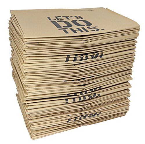 Home Depot Heavy Duty Brown Paper 30 Gallon Lawn and Refuse Bags for Home and Garden (70 Lawn Bags) - size: 1 Count (Pack of 70)