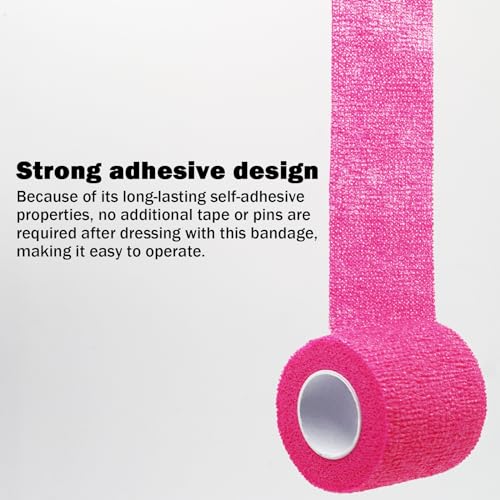 Bandages First Aid Tape Cohesive Bandage First Aid Bandages Cohesive Wrap Adhesive Bandage Self Adherent Cohesive Wrap Bandages Colorful Bandages (Mix6-B, 2-Inch) - color: Mix6-b, size: 2-Inch