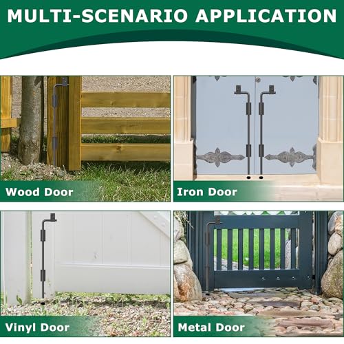 24" Heavy Duty Cane Bolt Gate Drop Rod with Upgraded Design, Square Gate Drop Rod for Wood PVC Vinyl Metal Yard Gate Latch-1 Pack - size: 24 Inch-1 Pack