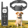Wireless Dog Fence, Electric Fence for Dogs, Training Collar with Remote System 185 Days Standby Time, Waterproof & Flash Light Portable Dog Perimeter Collar with 3 Training Mode, Upgrade Black 1 PACK