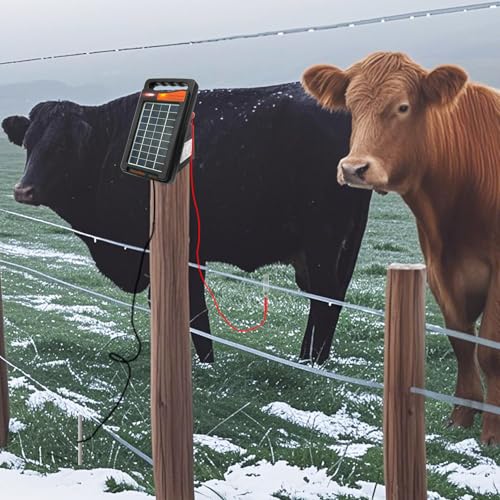 FenceMate 10 Miles Range Solar Fence Charger 0.2J for Containment | Livestock,Poultry,Pet,Hobby Farming, Portable Energizer for Exclusion of Rodent, Nuisance, Day&Night, All-Weather Protection