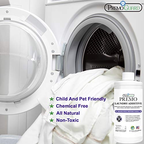 Premo Guard Bed Bug, Mite & Lice Natural Laundry Detergent Additive - size: 32 Fl Oz (Pack of 1)