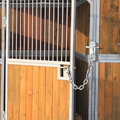 6 Pcs Bucket Hooks for Horses Bucket Hangers Holder Metal, Silver | Equestrian Water Hangers for Stalls, Wall Mount with Screws, Barn Feed Holder, Equestrian Farmhouse Stable Supplies - color: Silver