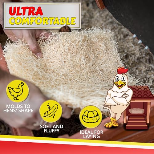 My Favorite Chicken Nesting Box Pads for Chickens - Accessories for Hens, Chicken Coops and Laying Eggs - Square Liners Fit in Your Coop - Natural Fiber Material Bedding Mats - style: Regular (No Herbs)