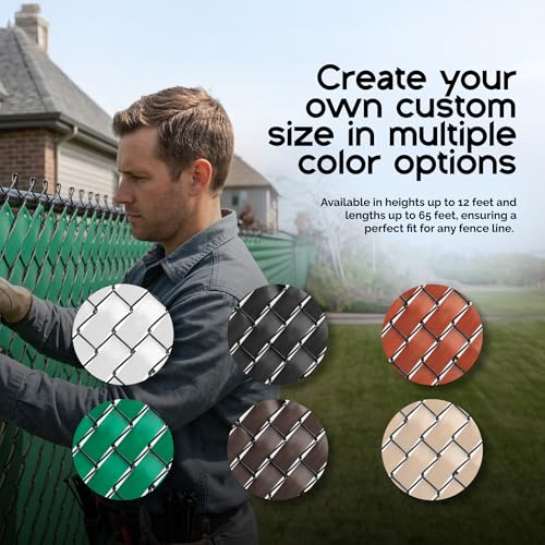 Chain Link Fence Privacy Tape (Gray) - color: Gray