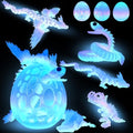 5 Pcs，12" 3D Printed Noctilucent Rainbow Dragon Eggs,Dinosaur,Crystal Dragon Toys,Snake, Animals,Fidget Toy,Desk Executive Toy，Easter Eggs Basket Stuffers,Toys for Boys Kids Teen 5-7 4-6 8-12 - color: Oo-05