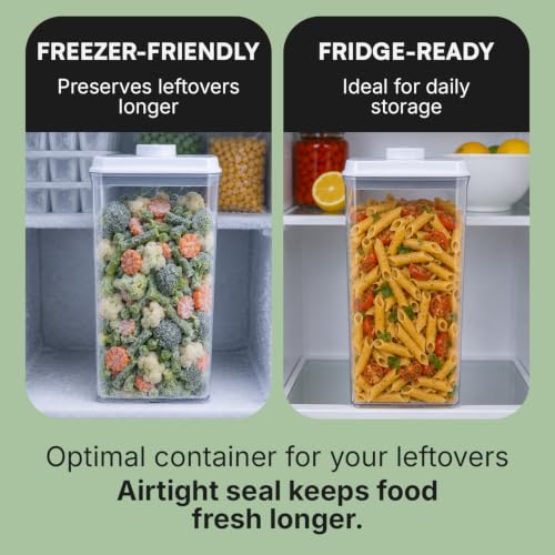 Bop Top Airtight Food Storage Containers | Pop-Top Lid | 13.5 Cups / 108 Oz | kitchen canister set, for flour, sugar, snacks, pasta, baking - color: Single: 108 oz