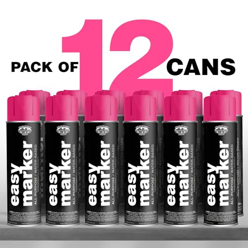 Fox Valley Easy Marker Inverted Paint 16oz Pack of 12, Pink Fluorescent