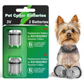 Dog Collar Batteries for R21 R22 R51 and Microlite Collar Battery, High Capacity Compatible with Invisible Fence Receiver Collar Batteries, 2 Packs Lasting Replacement Pet 3V Batteries - Gray