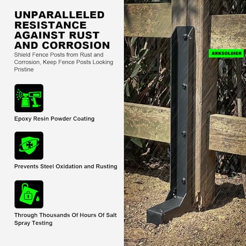 33.62" Fence Post Repair Kit, Fix Broken 4x4/6x6 Wood Post 2Pack | Heavy Duty Anchor Ground Stakes, Thickened 11-Gauge, Heavier at 5.47lb, One-Piece, MUSE Award, Easy Install, Powerful Support - size: AS1-U 2Pack 33.62x4.7x2"