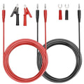 Sumnacon 4 in 1 Banana Plug Alligator Clip Pure Copper Fork Test Lead, 9.8 Ft Multimeter Flexible Test Lead Wire Cable with Protective Jack Copper Clamps for Electrical Testing 1000V/15A - size: 9.8 ft