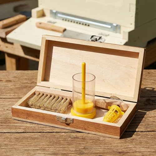 Queen Catcher Marking Bottle for Queen Bees, Clear Tube with Mesh Plunger, Yellow 1 Pack, Beekeeping Tool for Hive Inspections and Controlled Marking