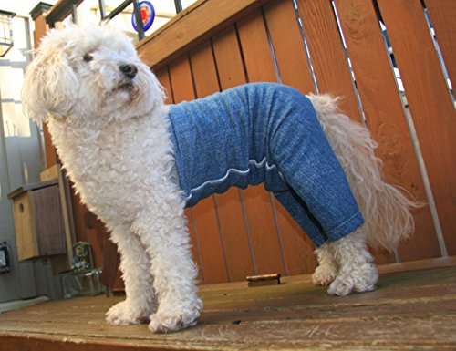 Original Dog Pants, E-Collar Alternative, Dog Diaper, Dog Pajamas, Medium Dog, Blue - color: Blue, size: Medium