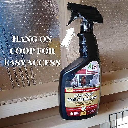 Chick Fresh Odor Eliminator for Backyard Chickens. Makes 1 Gallon of Solution Eliminates Coop, Brooder Odor, Etc. Concentrate w/ 128 oz Empty Sprayer (2 gallons) - size: 2 gallons
