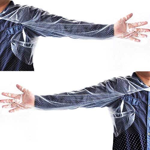 Halter Disposable Artificial Insemination Gloves Veterinary Gloves Shoulder Length Disposable Cow Palpation - color: Clear