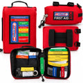 Rapid Care 164 Piece Outdoor Adventure First Aid Kit | ANSI & OSHA Compliant Emergency Medical Kit with Color Coded Supplies for Camping, Hiking, Travel, Car & Survival Gear