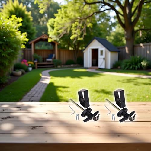 6½" T-Handle Shed Door Lock Handle with Lock Keyed Alike Garage t Handle Shed Latch Hardware Locking Handle 6.5" T-Handle Lock with 4 Keys & Allen Wrench 1kit - size: 6½" T-Handle Lock 1kit