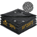 50% Shade Cloth for Garden, 10 x 20 FT Sun Shade Mesh Tarp with Reinforced Grommets, Durable HDPE Material Outdoor Shade Cloth for Plants, Greenhouse, Pergola and Backyard Patio Sunshade - size: 10 x 20 FT 50%