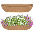GreatBuddy 2 Pcs Coco Liners for Planters 48 Inch, Sturdy Window Box Liners, Perfect Planter Liners Replacement for The Old, 100% Natural, Easy to Straighten Out - size: 48 inch