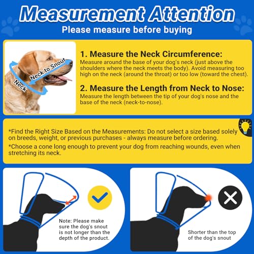 Dog Cone to Stop Licking, Clear Recovery Collar with Detachable Zipper, Sturdy Elizabethan Collar for Large Medium Small Dogs, Soft Adjustable Cone After Surgery Patented, Blue S - color: Blue, size: S(Neck: 10"-11.75")