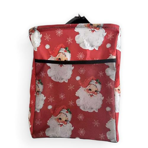 Large Collapsible Tote - color: Santa
