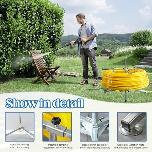 Pex Piping Uncoiler, Pipe Reel Dispenser for 3/8" to 1", Pex Tube Uncoiler Suitable for Pipes, Radiant Potable Water, Floor Heating Pipes