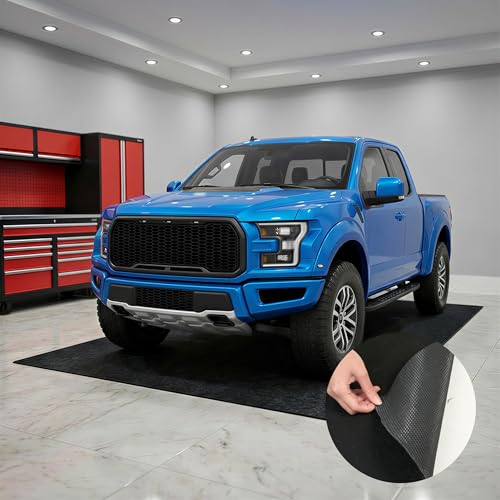 FLEXIMOUNTS 22x9 Ft Heavy Duty Garage Floor Mat - Anti-Slip Backing & Oil Absorbent Surface, Premium Waterproof Garage Carpet for Floor, Durable Parking Mat for SUV - size: 22' x 8'10"