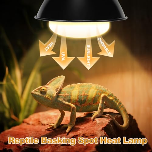 2Pack Reptile Heat Lamp, 150W Reptile Heat Emitter Infrared Basking Spot Light, UVA Daylight Heat Lamp Bulbs for Chickens Coop Reptiles Pets Brooder Use - style: 150W Reptile Heat Lamp