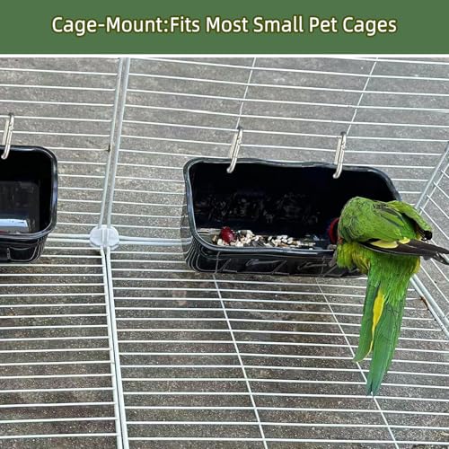 Hanging Chicken Feeders,Duck Feeder Waterer,Small Feed Trough 1.3 Quart 6 Pack,Hanging Fence Feed Trough for Poultry,Terracotta - color: Terracotta, size: 1.3 Quart (6 Pack)
