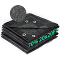 Kesfitt 70% Shade Cloth 20x20 ft, Breathable HDPE Mesh Sun Shade Tarp for Garden & Greenhouse, UV Resistant Outdoor Shade Fabric with Copper Grommets for Plants, Patio, Yard - size: 20ftx20ft, style: 70% Shading Rate