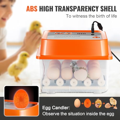 VEVOR 360° Automatic Egg Turner Egg Incubator (12 Egg)