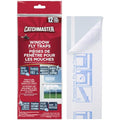 Catchmaster Window Fly Traps 12-Pack, Fruit Fly Traps for Indoors, Disposable Bulk Bug Catcher, Waterproof Insect Glue Trap, Adhesive Strips, Pest Control for Home, Kitchen, & Garage - size: 12 Standard Traps