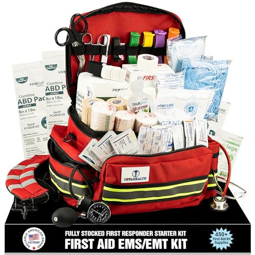 Emergency First Aid Kit for Home, Car, Travel & Workplace | Fully stocked first aid kit with essential medical supplies for home, car, travel, camping, workplace & emergencies.