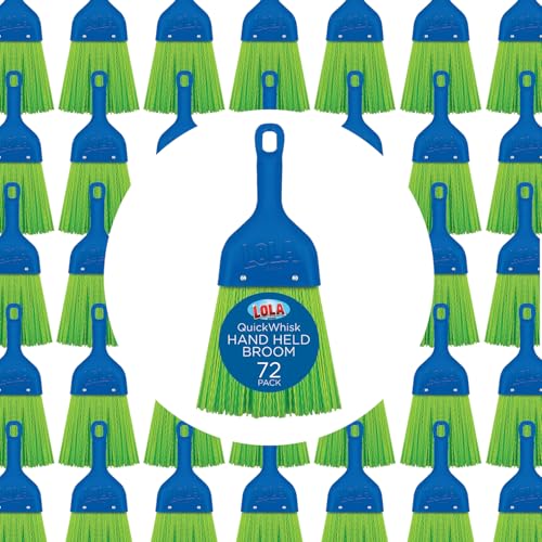 LOLA Whisk Broom, Hand Brush, 72 Pack Durable Bristles, Whisks Away Dirt & Debris, Compact, Hang Hole for Easy Storage, Indoor/Outdoor - size: 36 2-Packs, style: 2026 Model