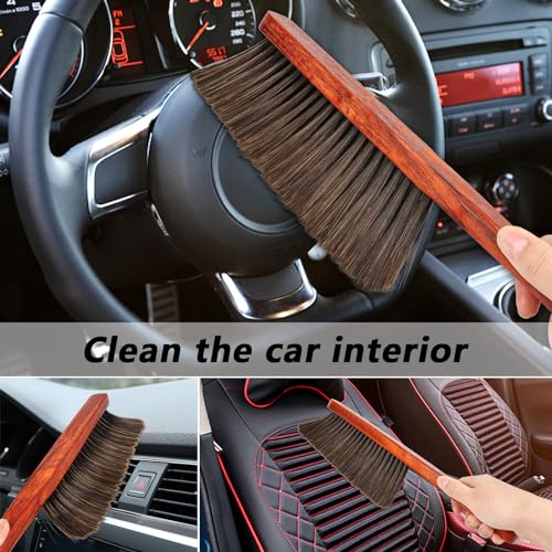 Hand Broom Brush Dust Cleaning : Hand Brush, Dusting Brush, Couch Brush, Soft Brush Cleaning, Dust Broom, Handheld Broom, Bed Brush, Hand Brushes for Cleaning The Bed, Sofa, Fireplace, car, etc., Red - color: Red