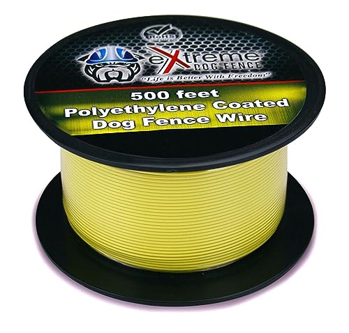 20 Gauge Electric Dog Fence Wire 1000 ft - Underground Boundary Wire | Solid copper core, poly jacket, direct burial; fits Extreme Dog Fence & all in-ground systems; expand or repair - size: 1000 Feet