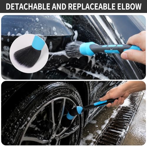 Car Interior and Exterior Soft bristles Detail dust Brush Interior dusting Brush Dashboard Cleaning Brush Home Office dusting Tools+ Double-Sided Suede Cleaning 11 Pack Kit - color: Mixture