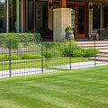 INJOPEXI Garden Fence 12 Panels 23.6ft(L)×24in(H) Decorative Garden Fences with 11 Panels + 1 Gate, Rustproof Metal Wire Temporary No Dig Rabbit Animal Barrier Fencing Dog Fence for Yard Patio Outdoor - size: 12 Panels 23.6ft(L)-24"(H) - With Gate