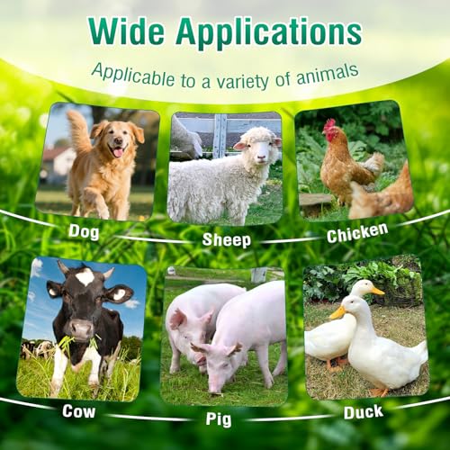 Automatic Water Bowl Livestock Waterer for Horse Cattle Goat Sheep Dog | Float Valve Auto-Fill | Outdoor Water Trough with Drainage Hole & 39.37 inch Pipe | Farm Grade