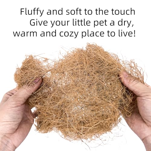 8-Piece Chicken Coop Nest Pad Set Soft and Comfortable Coconut Fiber Pads 13“ x 13” Ideal for Chicken Coops, Rabbit Cages, and Reptile Enclosures Pet Cage Nesting Pads