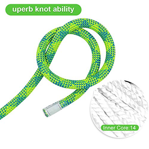 X XBEN 10.5 mm UIAA Dynamic Climbing Rope 35M(115ft), Safety Nylon Kernmantle Rope for Rock Climbing, Tree Climbing, Ice Climbing, Mountaineering, Rappelling, Rescue and Arborist Climbing - size: Dynamic - 35M(115 Foot)