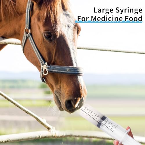 2 Pack 150ml Syringes, Large Plastic Garden Syringe for Scientific Labs, Watering, Refilling - style: 150ml
