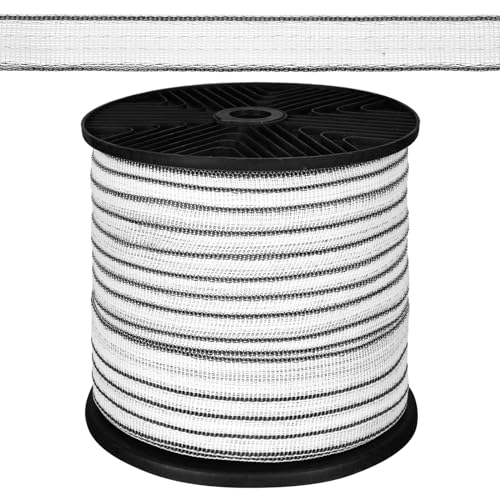 Yaocom 656 Ft/ 200 M Electric Fence Tape Horse Fence,3/4 Inch | Electric Fence Polytape, 4 x 0.18 mm Stainless Steel Strand, High Visibility, Safe Reliable Conductivity, for Livestock Horse - size: 3/4 Inch