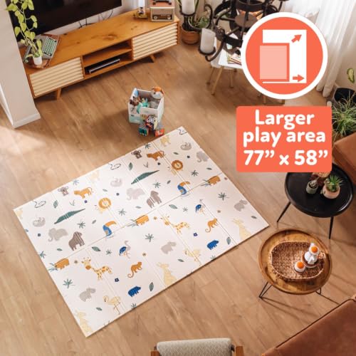 Nuby Reversible Baby Floor Mat | Safari - style: Safari